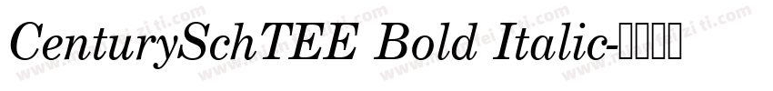 CenturySchTEE Bold Italic字体转换